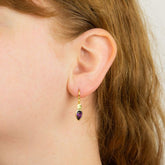 Iris Petal Drop Earrings